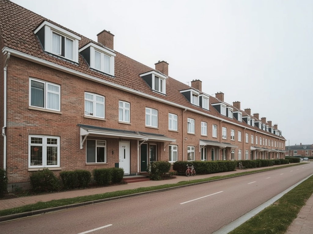 foto van ouderwetse huizen