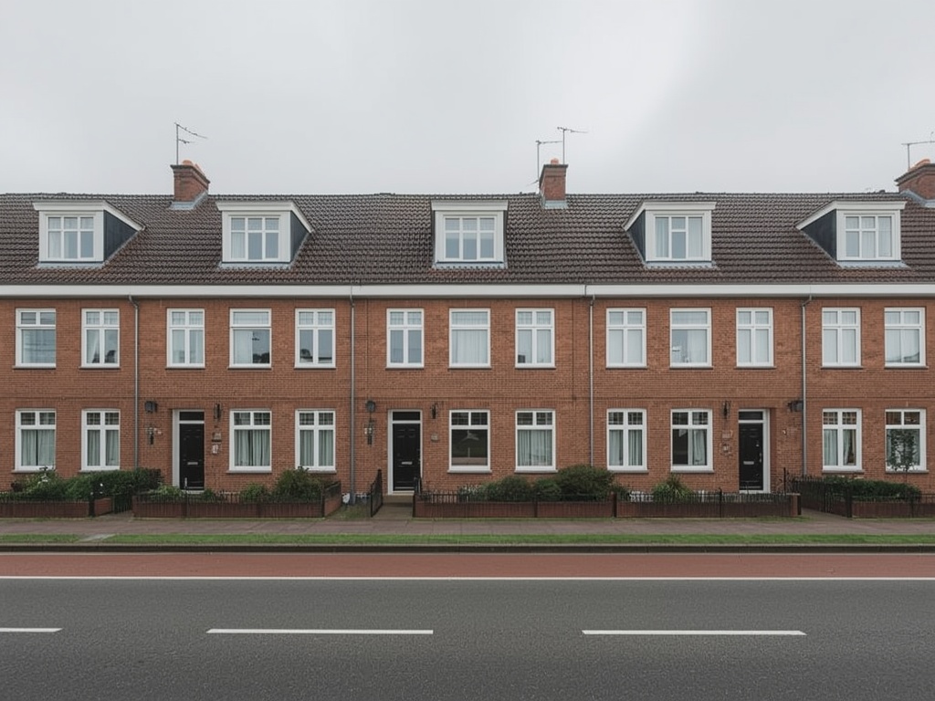 foto van ouderwetse huizen