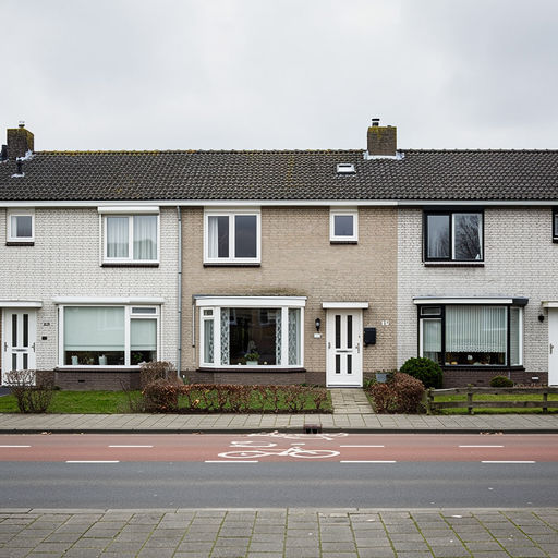 foto van ouderwetse huizen