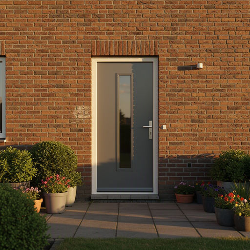 Monteur plaatst een kunststof achterdeur bij een woning in Heerhugowaard